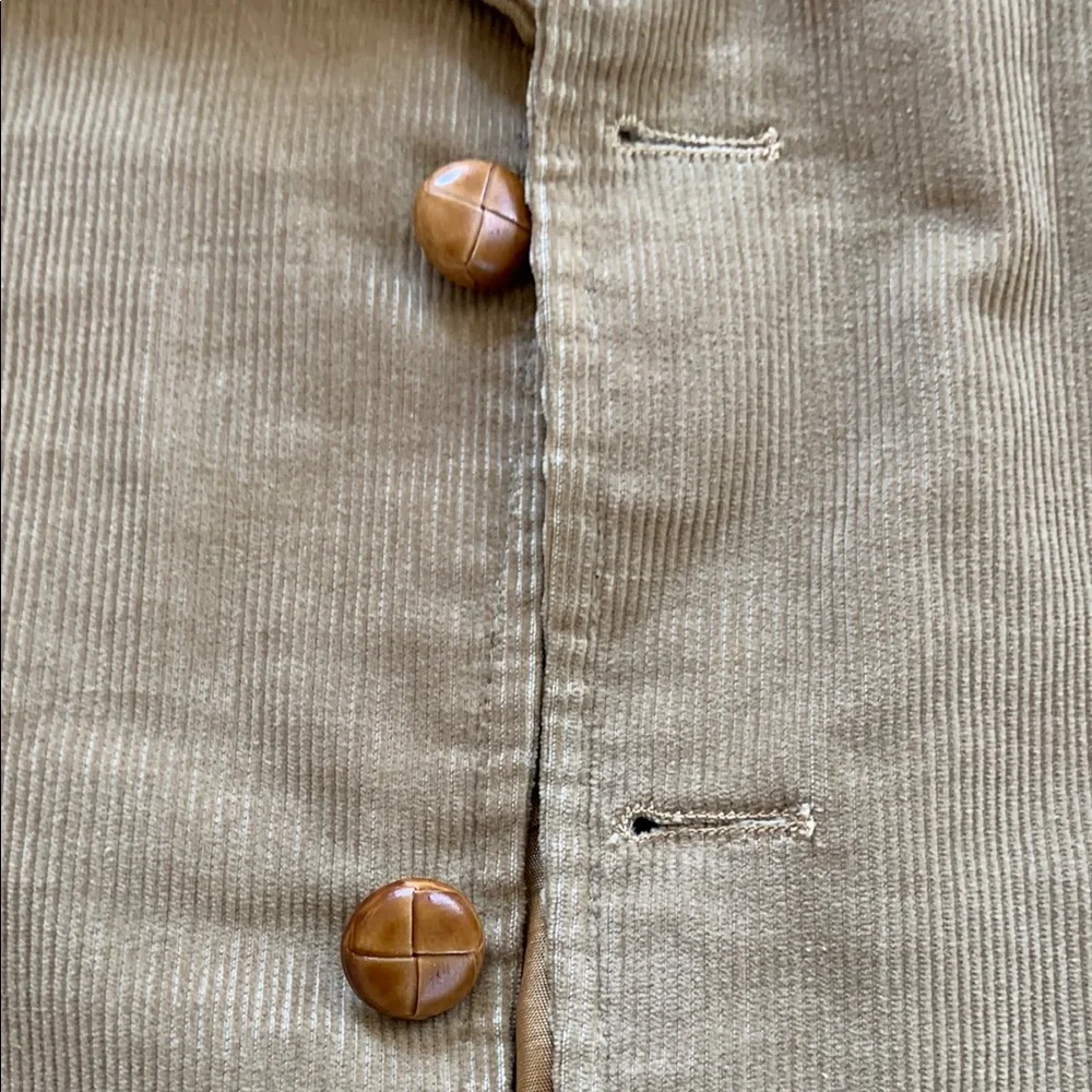 Vintage John Peel Tan Corduroy Sport Coat Blazer 44L Men’s Classic Preppy